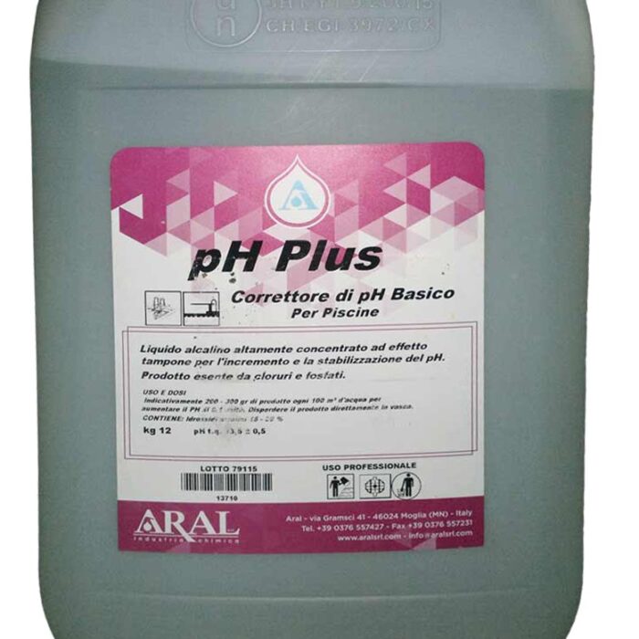 Ph Plus Regolatore Liquido per Aumentare il Livello di PH della Piscina
