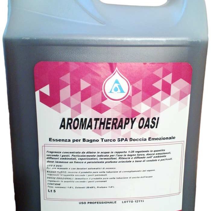 AROMA THERAPY OASI Essenza al Sandalo e Pachouli per Bagno Turco e Doccia Emozionale