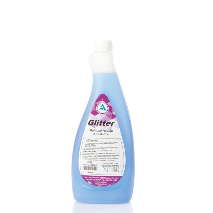 GLITTER Multiuso antistatico rapido e pronto uso per pulizia professionale GLITTER Multiuso antistatico rapido e pronto uso per pulizia professionale